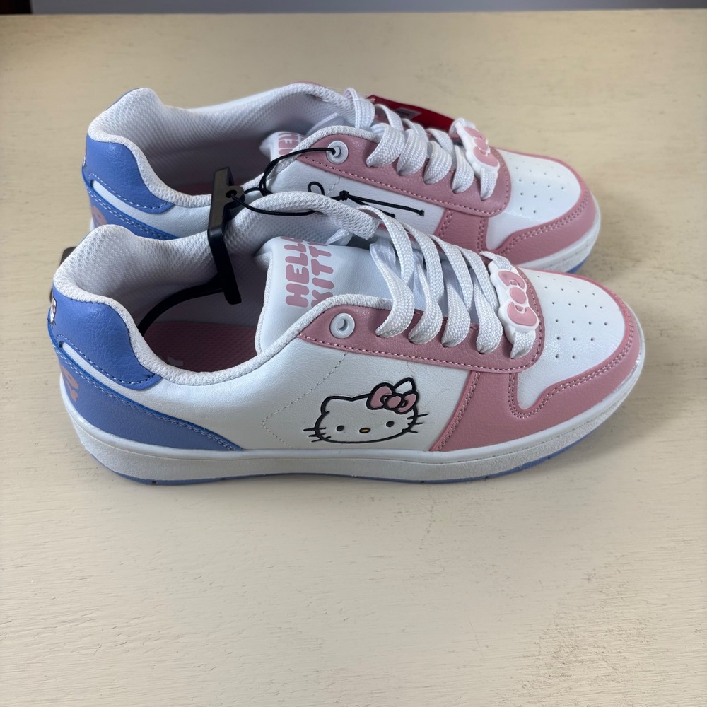 Hello Kitty Sanrio Womens 7 Casual Court Sneaker Y2K/Retro Streetwear Playful